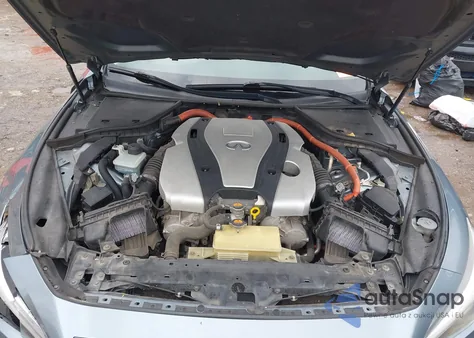 2014 Infiniti Q50 Hybrid Premium from USA, damaged, VIN JN1AV7AR4EM702398